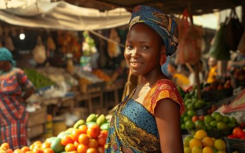 An African market woman