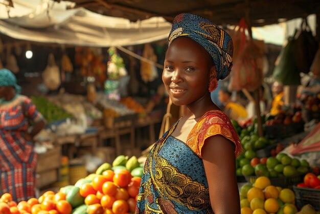 An African market woman